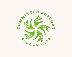 Leaf Community People logo design