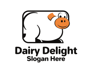 Cow Dairy Farm logo design