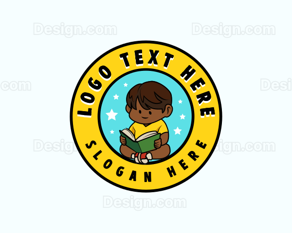 Reading Kid Preschool Logo