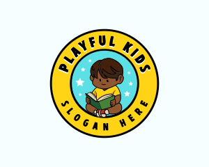 Reading Kid Preschool logo design