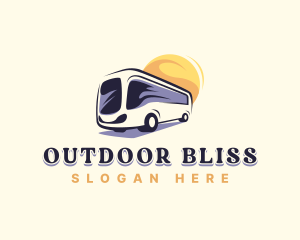 Vacation Bus Trip logo design