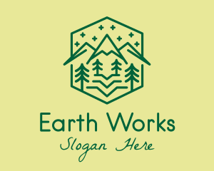 Green Outdoor Nature  logo design