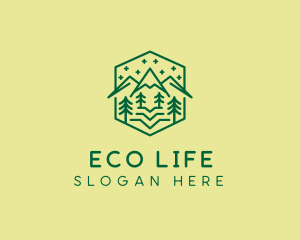 Green Outdoor Nature  logo design