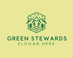 Green Outdoor Nature  logo design