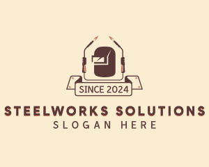 Steelworks Welder Contractor  logo design