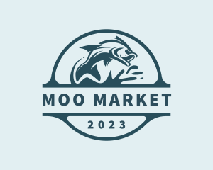 Fisherman Sea Market logo design