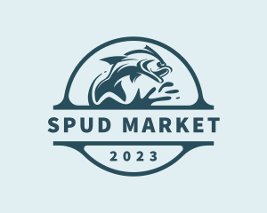 Fisherman Sea Market logo design