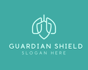 Shield Lung Protection logo design