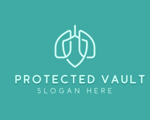 Shield Lung Protection logo design