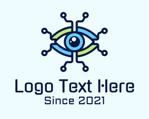 Tech Circuit Eye logo