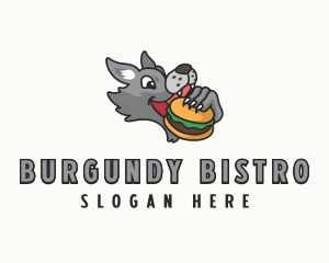 Wolf Burger Dining logo design