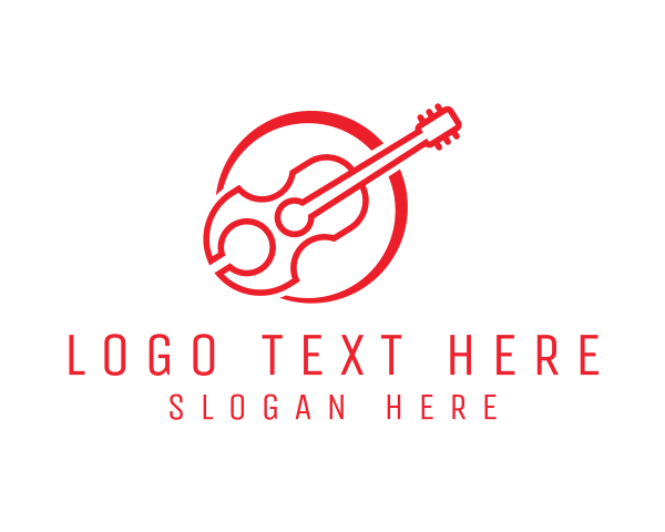 Guitar Lessons logo example 1