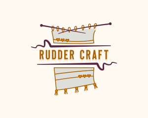 Crochet Weaving Needle logo design