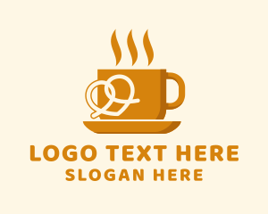 Hot Cup Pretzel Logo