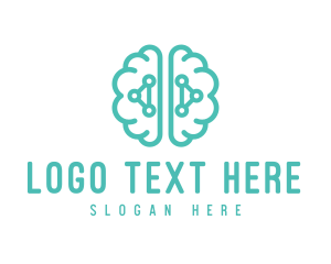 Teal Brain Mind Logic logo