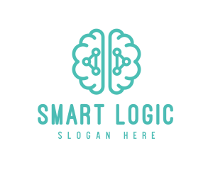 Teal Brain Mind Logic logo