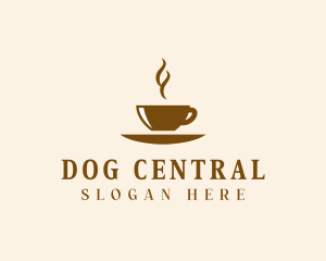 Hot Coffee Cup Cafe logo design