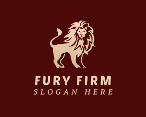 Gradient Lion Firm logo design