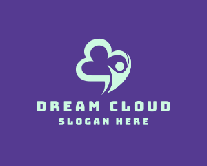 Technology Cloud Man logo design