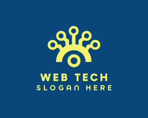 Yellow Tech Networking logo design