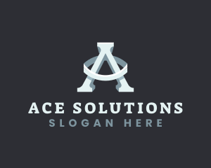 Professional Marketing Letter A logo design