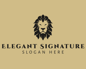 Elegant Lion Safari logo design