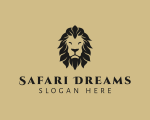 Elegant Lion Safari logo design