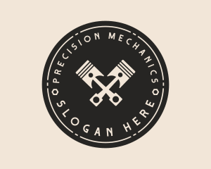 Car Piston Mechanic logo design