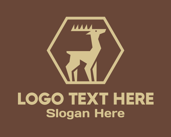 Deer Horns logo example 2