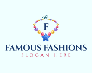 Necklaces Beads Fashion logo design