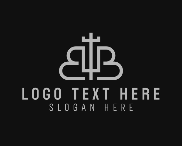 Letter Bb logo example 1