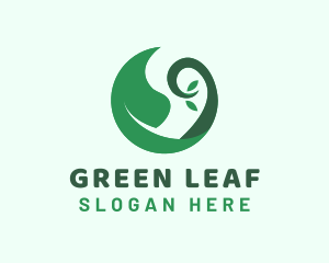 Green Leaf Sprout logo