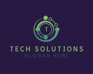 Technology AI Software logo design