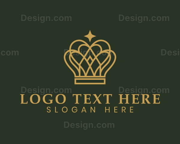 Gold Luxury Crown Logo