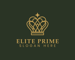 Gold Luxury Crown logo design