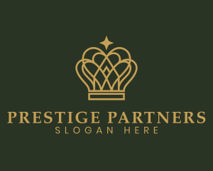 Gold Luxury Crown logo design