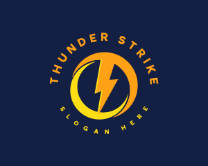 Thunder Electric Lightning logo design