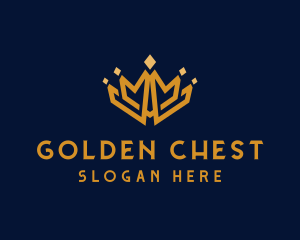 Golden Royal Tiara logo design