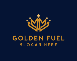 Golden Royal Tiara logo design