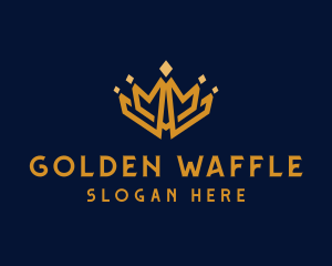 Golden Royal Tiara logo design