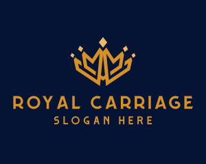 Golden Royal Tiara logo design