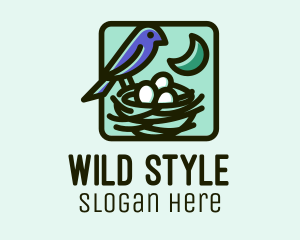 Wild Bird Nest  logo design