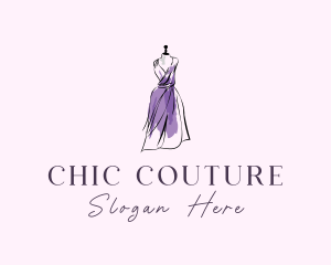 Fashion Dress Mannequin logo design