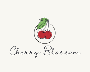 Cherry Fruit Farm logo design