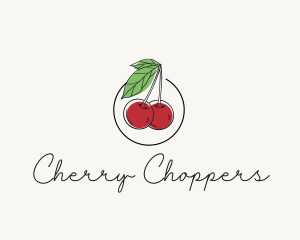 Cherry Fruit Farm logo design