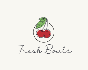 Cherry Fruit Farm logo design