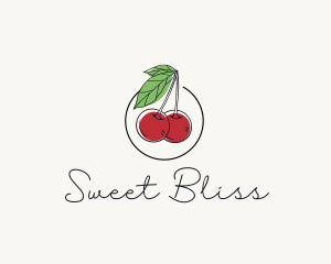 Cherry Fruit Farm logo design