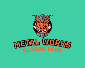 War Metal Boar logo