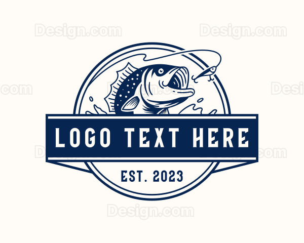 Fish Bait Fishing Logo