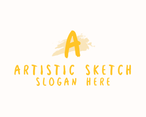 Painting Sketch Artist logo design